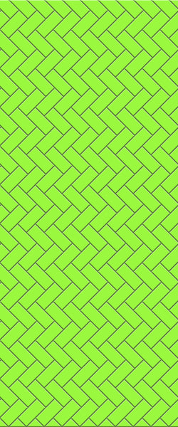 Green Diagonal Herringbone Tile Acrylic Shower Wall Panel 2440mm x 1220mm (3mm Thick) - CladdTech