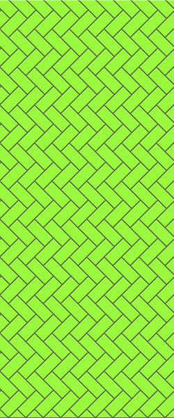 Green Diagonal Herringbone Tile Acrylic Shower Wall Panel 2440mm x 1220mm (3mm Thick) - CladdTech