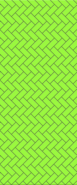 Green Diagonal Herringbone Tile Acrylic Shower Wall Panel 2440mm x 1220mm (3mm Thick) - CladdTech