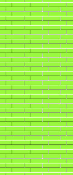 Green Brickslips Tile Acrylic Shower Wall Panel 2440mm x 1220mm (3mm Thick) - CladdTech