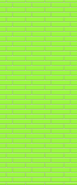 Green Brickslips Tile Acrylic Shower Wall Panel 2440mm x 1220mm (3mm Thick) - CladdTech