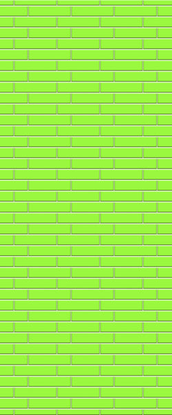 Green Brickslips Tile Acrylic Shower Wall Panel 2440mm x 1220mm (3mm Thick) - CladdTech