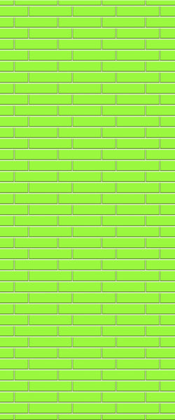 Green Brickslips Tile Acrylic Shower Wall Panel 2440mm x 1220mm (3mm Thick) - CladdTech