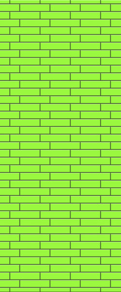 Green Brickslips Tile Acrylic Shower Wall Panel 2440mm x 1220mm (3mm Thick) - CladdTech