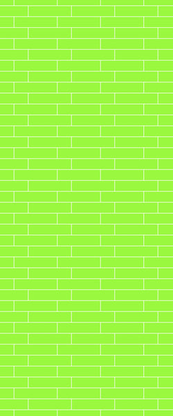 Green Brickslips Tile Acrylic Shower Wall Panel 2440mm x 1220mm (3mm Thick) - CladdTech