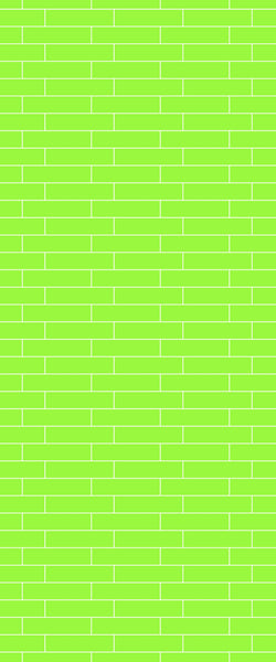 Green Brickslips Tile Acrylic Shower Wall Panel 2440mm x 1220mm (3mm Thick) - CladdTech