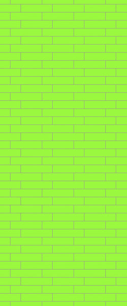 Green Brickslips Tile Acrylic Shower Wall Panel 2440mm x 1220mm (3mm Thick) - CladdTech