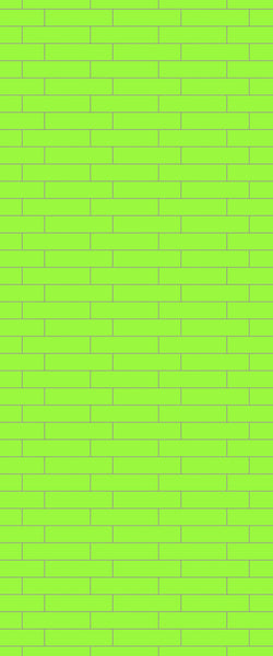 Green Brickslips Tile Acrylic Shower Wall Panel 2440mm x 1220mm (3mm Thick) - CladdTech