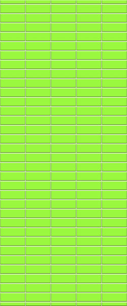 Green Horizontal Block Tile Acrylic Shower Wall Panel 2440mm x 1220mm (3mm Thick) - CladdTech
