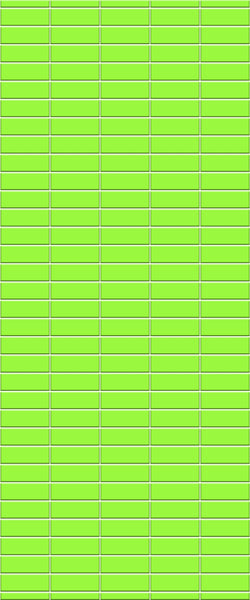 Green Horizontal Block Tile Acrylic Shower Wall Panel 2440mm x 1220mm (3mm Thick) - CladdTech