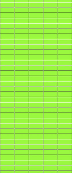 Green Horizontal Block Tile Acrylic Shower Wall Panel 2440mm x 1220mm (3mm Thick) - CladdTech