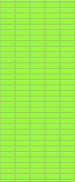 Green Horizontal Block Tile Acrylic Shower Wall Panel 2440mm x 1220mm (3mm Thick) - CladdTech