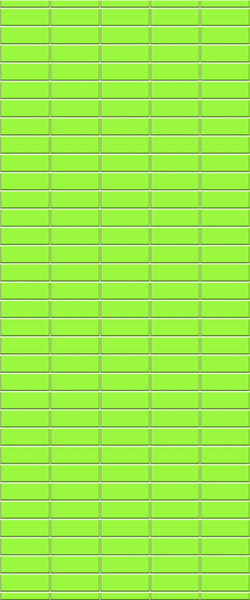 Green Horizontal Block Tile Acrylic Shower Wall Panel 2440mm x 1220mm (3mm Thick) - CladdTech