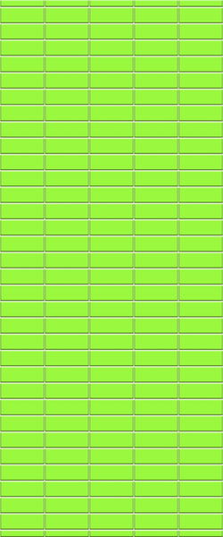 Green Horizontal Block Tile Acrylic Shower Wall Panel 2440mm x 1220mm (3mm Thick) - CladdTech