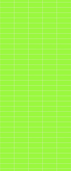 Green Horizontal Block Tile Acrylic Shower Wall Panel 2440mm x 1220mm (3mm Thick) - CladdTech