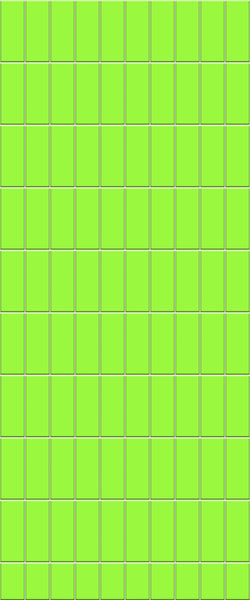 Green Vertical Block Tile Acrylic Shower Wall Panel 2440mm x 1220mm (3mm Thick) - CladdTech