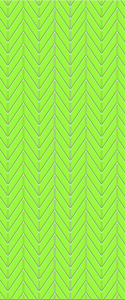 Green Chevron Tile Acrylic Shower Wall Panel 2440mm x 1220mm (3mm Thick) - CladdTech