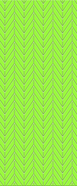 Green Chevron Tile Acrylic Shower Wall Panel 2440mm x 1220mm (3mm Thick) - CladdTech
