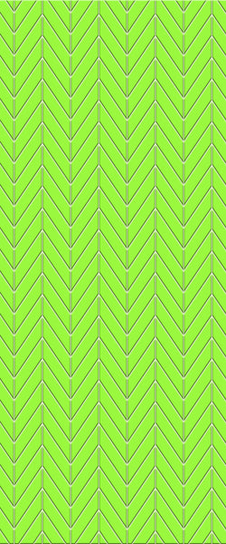 Green Chevron Tile Acrylic Shower Wall Panel 2440mm x 1220mm (3mm Thick) - CladdTech