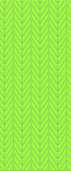 Green Chevron Tile Acrylic Shower Wall Panel 2440mm x 1220mm (3mm Thick) - CladdTech