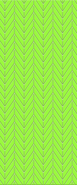 Green Chevron Tile Acrylic Shower Wall Panel 2440mm x 1220mm (3mm Thick) - CladdTech