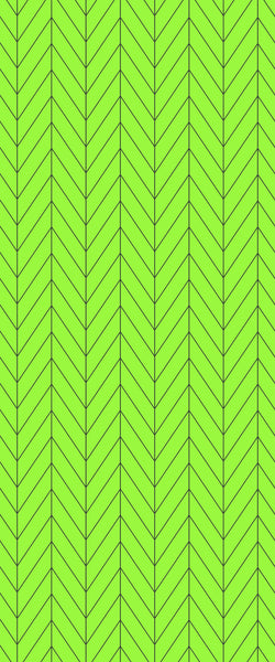 Green Chevron Tile Acrylic Shower Wall Panel 2440mm x 1220mm (3mm Thick) - CladdTech