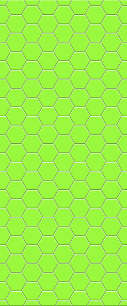 Green Hexagon Tile Acrylic Shower Wall Panel 2440mm x 1220mm (3mm Thick) - CladdTech
