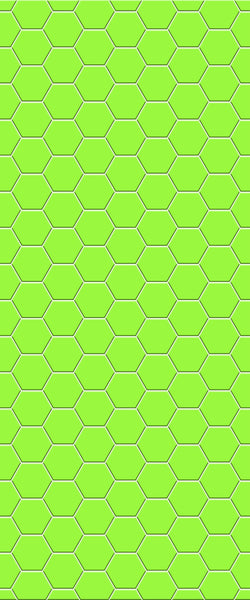 Green Hexagon Tile Acrylic Shower Wall Panel 2440mm x 1220mm (3mm Thick) - CladdTech