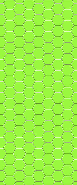 Green Hexagon Tile Acrylic Shower Wall Panel 2440mm x 1220mm (3mm Thick) - CladdTech