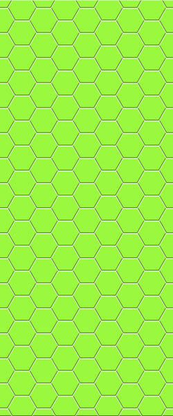 Green Hexagon Tile Acrylic Shower Wall Panel 2440mm x 1220mm (3mm Thick) - CladdTech