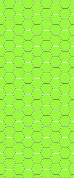 Green Hexagon Tile Acrylic Shower Wall Panel 2440mm x 1220mm (3mm Thick) - CladdTech