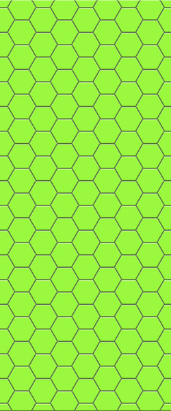 Green Hexagon Tile Acrylic Shower Wall Panel 2440mm x 1220mm (3mm Thick) - CladdTech