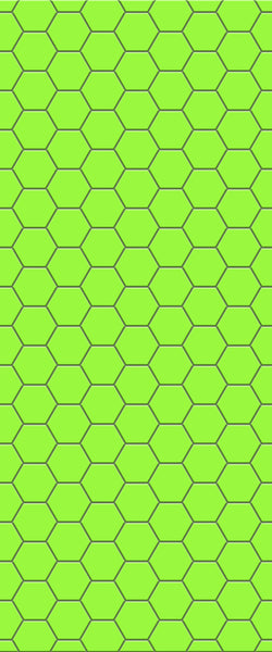 Green Hexagon Tile Acrylic Shower Wall Panel 2440mm x 1220mm (3mm Thick) - CladdTech