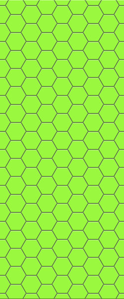 Green Hexagon Tile Acrylic Shower Wall Panel 2440mm x 1220mm (3mm Thick) - CladdTech
