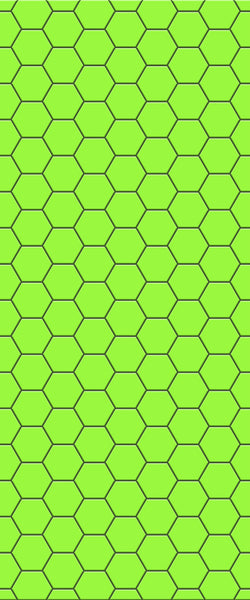 Green Hexagon Tile Acrylic Shower Wall Panel 2440mm x 1220mm (3mm Thick) - CladdTech