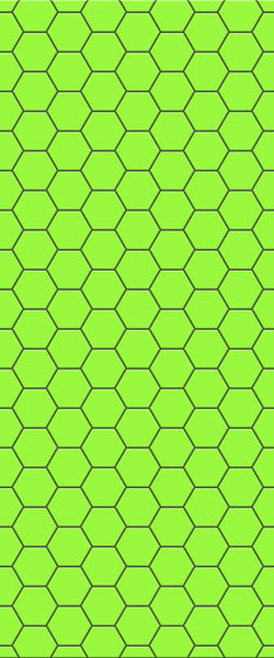 Green Hexagon Tile Acrylic Shower Wall Panel 2440mm x 1220mm (3mm Thick) - CladdTech