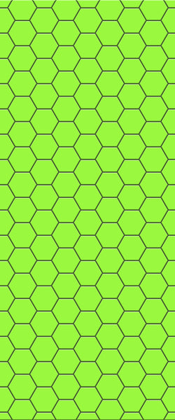 Green Hexagon Tile Acrylic Shower Wall Panel 2440mm x 1220mm (3mm Thick) - CladdTech