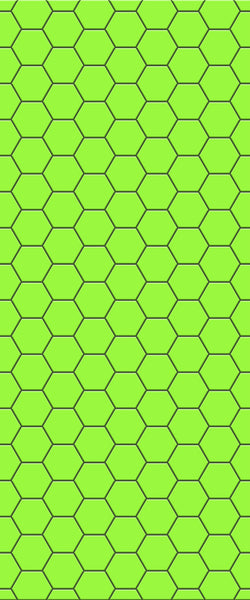 Green Hexagon Tile Acrylic Shower Wall Panel 2440mm x 1220mm (3mm Thick) - CladdTech