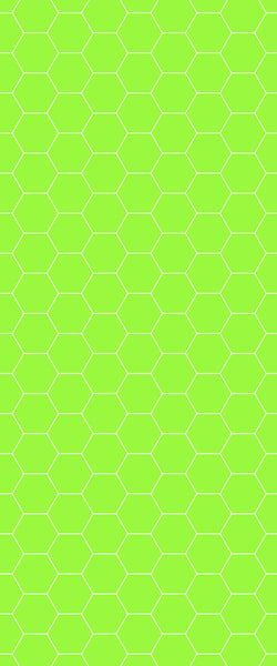 Green Hexagon Tile Acrylic Shower Wall Panel 2440mm x 1220mm (3mm Thick) - CladdTech
