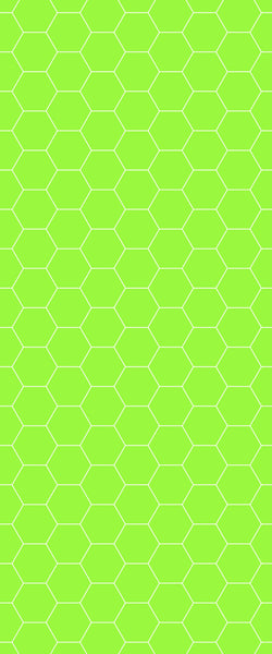 Green Hexagon Tile Acrylic Shower Wall Panel 2440mm x 1220mm (3mm Thick) - CladdTech