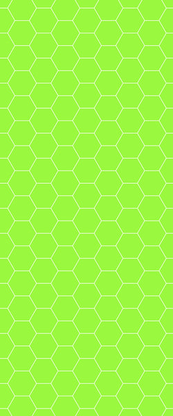 Green Hexagon Tile Acrylic Shower Wall Panel 2440mm x 1220mm (3mm Thick) - CladdTech