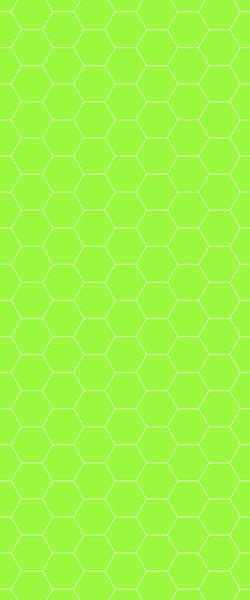 Green Hexagon Tile Acrylic Shower Wall Panel 2440mm x 1220mm (3mm Thick) - CladdTech