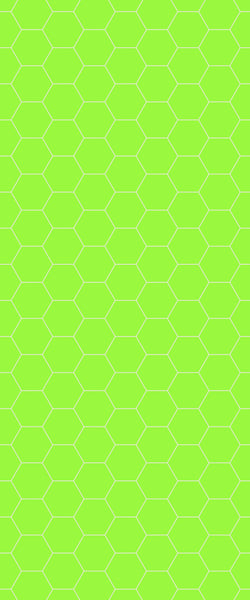 Green Hexagon Tile Acrylic Shower Wall Panel 2440mm x 1220mm (3mm Thick) - CladdTech