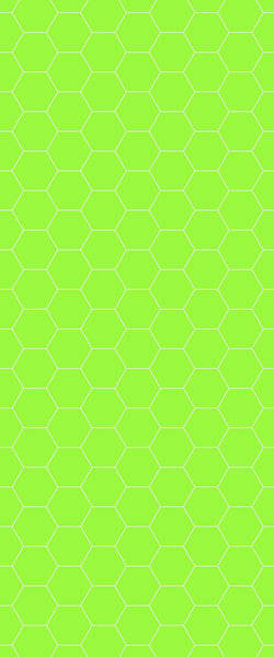 Green Hexagon Tile Acrylic Shower Wall Panel 2440mm x 1220mm (3mm Thick) - CladdTech