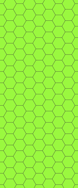 Green Hexagon Tile Acrylic Shower Wall Panel 2440mm x 1220mm (3mm Thick) - CladdTech