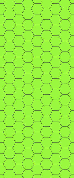 Green Hexagon Tile Acrylic Shower Wall Panel 2440mm x 1220mm (3mm Thick) - CladdTech