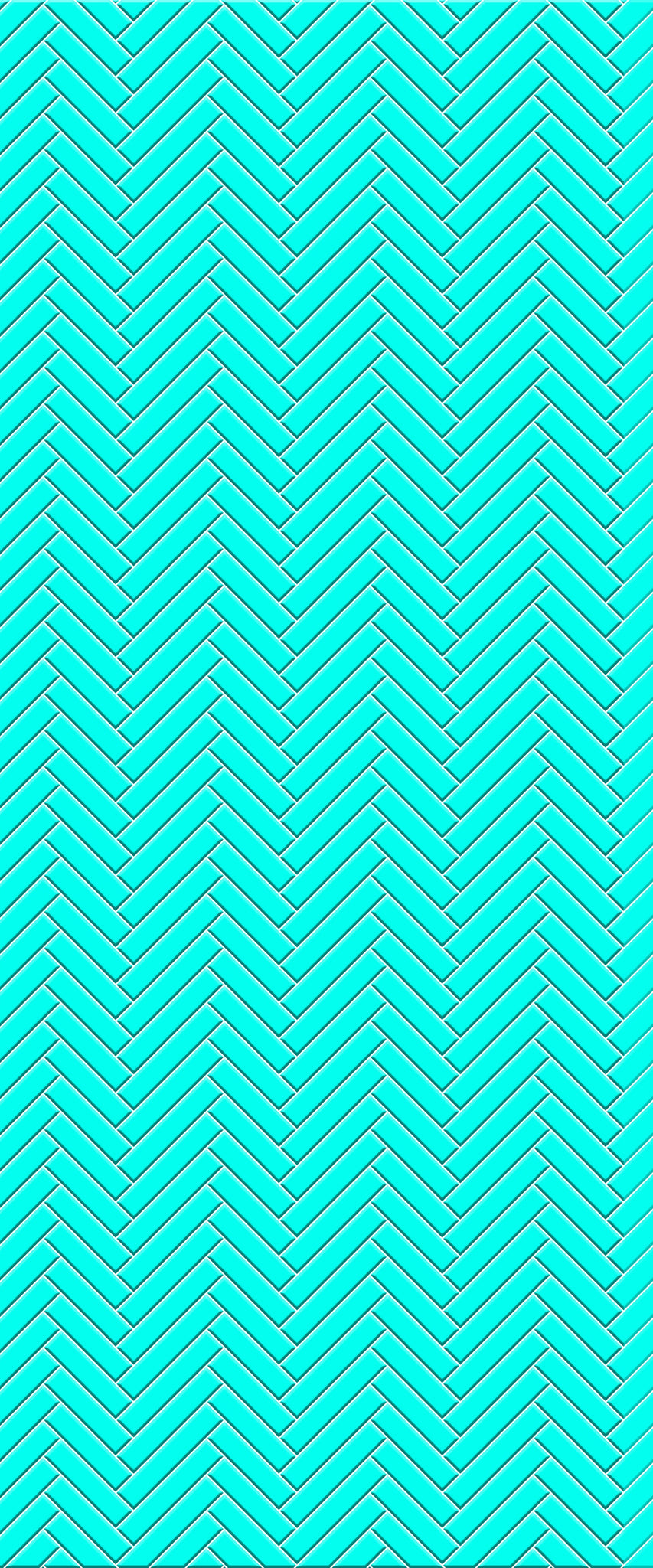 Blue Single Herringbone Tile Acrylic Shower Wall Panel 2440mm x 1220mm (3mm Thick) - CladdTech