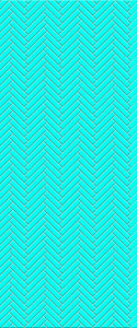 Blue Single Herringbone Tile Acrylic Shower Wall Panel 2440mm x 1220mm (3mm Thick) - CladdTech