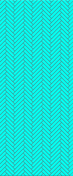 Blue Single Herringbone Tile Acrylic Shower Wall Panel 2440mm x 1220mm (3mm Thick) - CladdTech