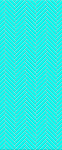 Blue Double Herringbone Tile Acrylic Shower Wall Panel 2440mm x 1220mm (3mm Thick) - CladdTech